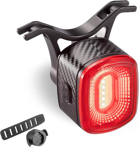 Smart Bike Tail Light for Night Riding Brake Sensing Bicycle Rear Lights USB Rechargeable IPX6 Waterproof Bright LED Bike Light 260mah Cycling Safety Road BikeTaillight Accessories 4 Modes